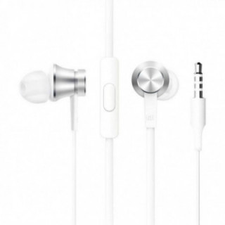 Auriculares intrauditivos xiaomi mi in ear basic/ con micrófono/ jack 3.5/ plateados