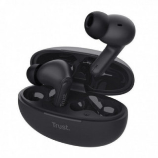 Auriculares bluetooth trust yavi enc con estuche de carga/ negros