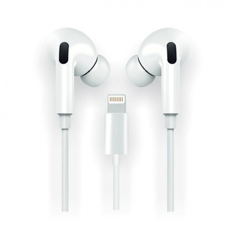 Auriculares intrauditivos tech one tech eartech hop tec1202/ con micrófono/ lightning/ blancos