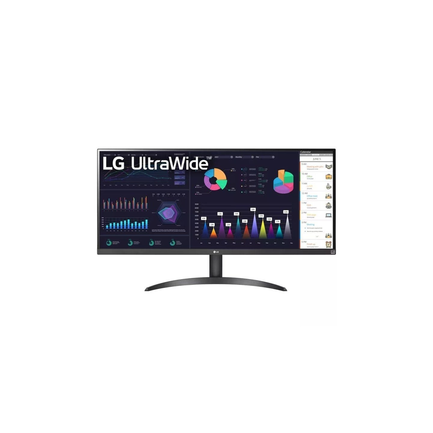 Monitor profesional ultrapanorámico lg 34wq500-b 34'/ wfhd/ negro