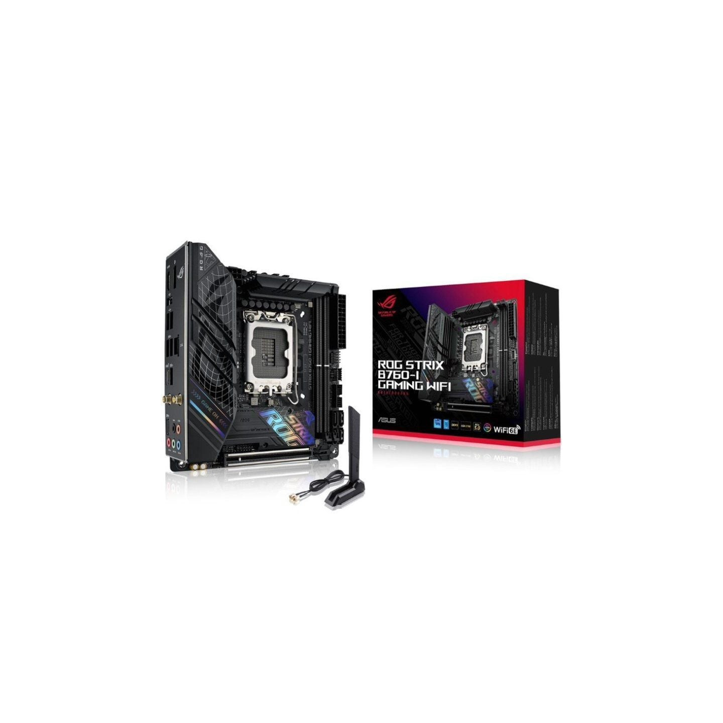 Placa base asus rog strix b760-i gaming (wifi) socket 1700/ mini-itx