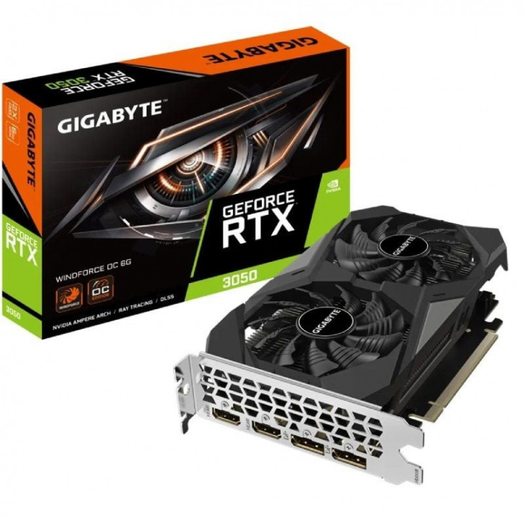 Tarjeta gráfica gigabyte geforce rtx 3050 windforce oc/ 6gb gddr6