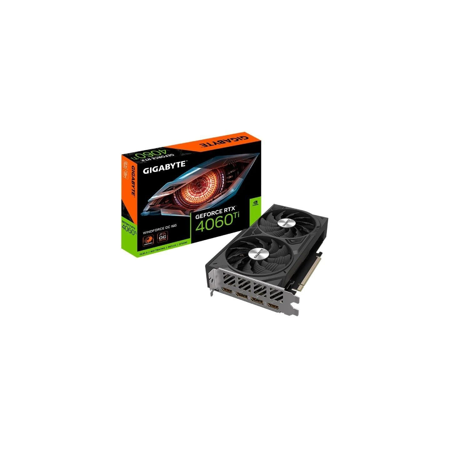 Tarjeta gráfica gigabyte geforce rtx 4060 ti windforce oc 16g/ 16gb gddr6