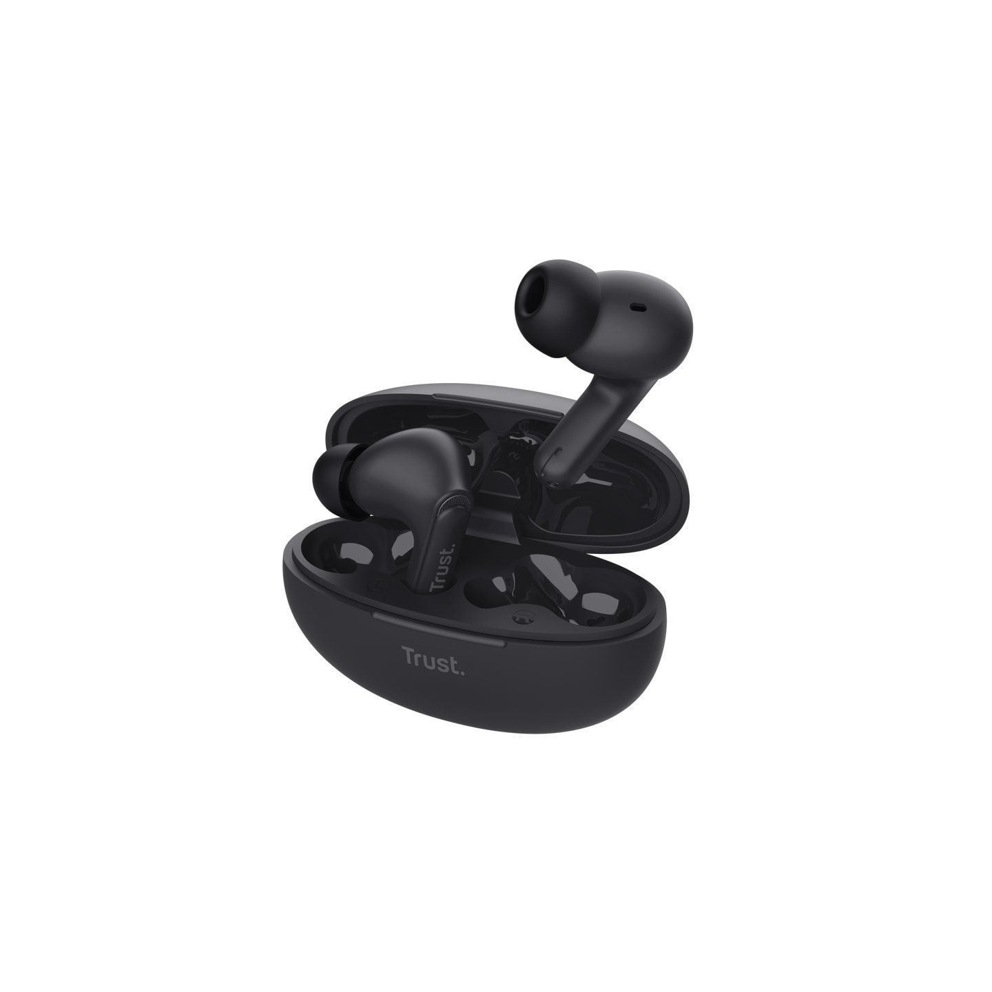 Auriculares bluetooth trust yavi enc con estuche de carga/ negros