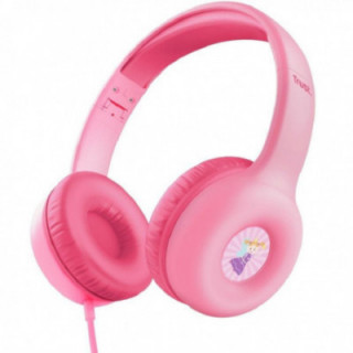 Auriculares infantiles trust nouna kids/ con micrófono/ rosas