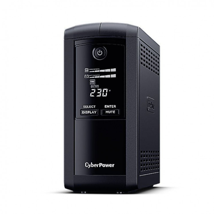 Sai línea interactiva cyberpower vp1000elcd/ 1000va-550w/ 4 salidas/ formato torre