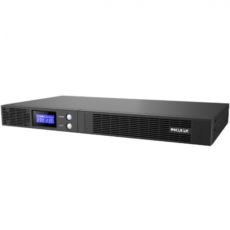 Sai línea interactiva phasak protekt slim rack/ 1500va-900w/ 4 salidas/ formato rack