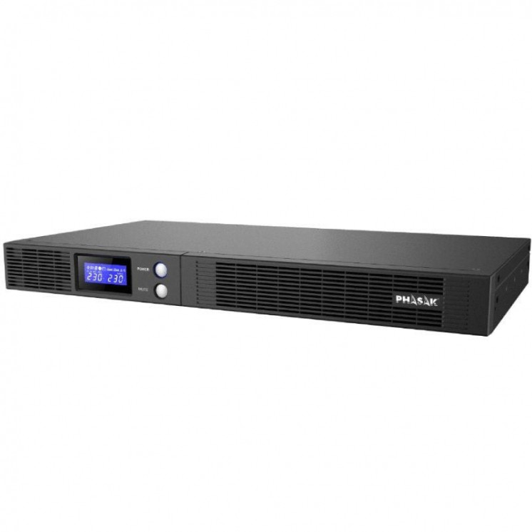 Sai línea interactiva phasak protekt slim rack/ 750va-450w/ 4 salidas/ formato rack