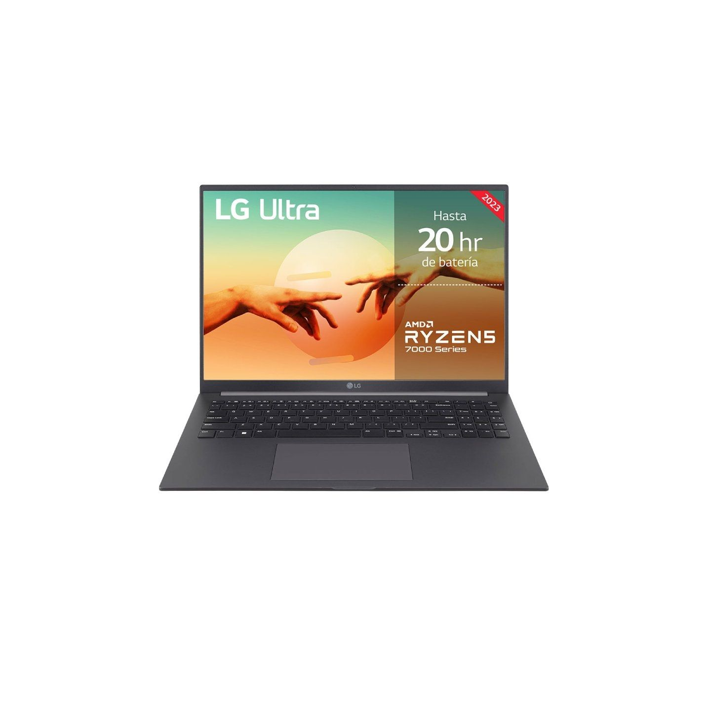 Portátil lg ultra 16ud70r-g.ax56b ryzen 5 7530u/ 16gb/ 512gb ssd/ 16'/ sin sistema operativo