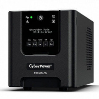 Sai línea interactiva cyberpower pr750elcd/ 750va-675w/ 6 salidas/ formato torre