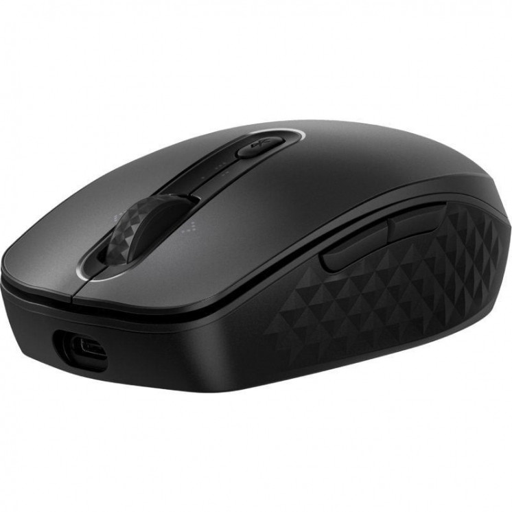 Ratón inalámbrico por bluetooth hp 690/ batería recargable/ hasta 4000 dpi/ negro