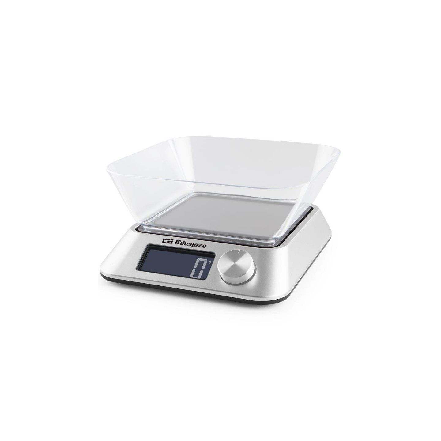 Báscula de cocina electrónica orbegozo pc 1030/ hasta 5kg/ plata