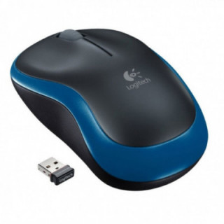 Ratón inalámbrico logitech m185/ hasta 1000 dpi/ azul