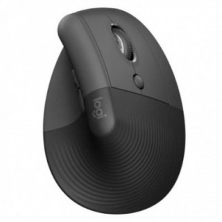 Ratón ergonómico inalámbrico por bluetooth/ 2.4ghz logitech lift vertical ergonomic mouse/ hasta 4000 dpi/ grafito