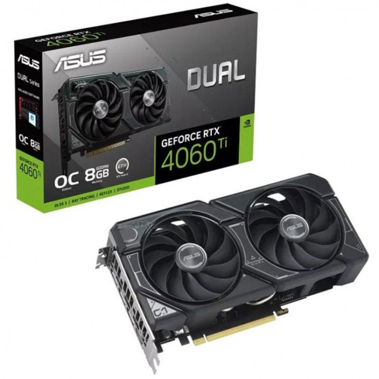 Tarjeta gráfica asus dual geforce rtx 4060 ti oc/ 8gb gddr6