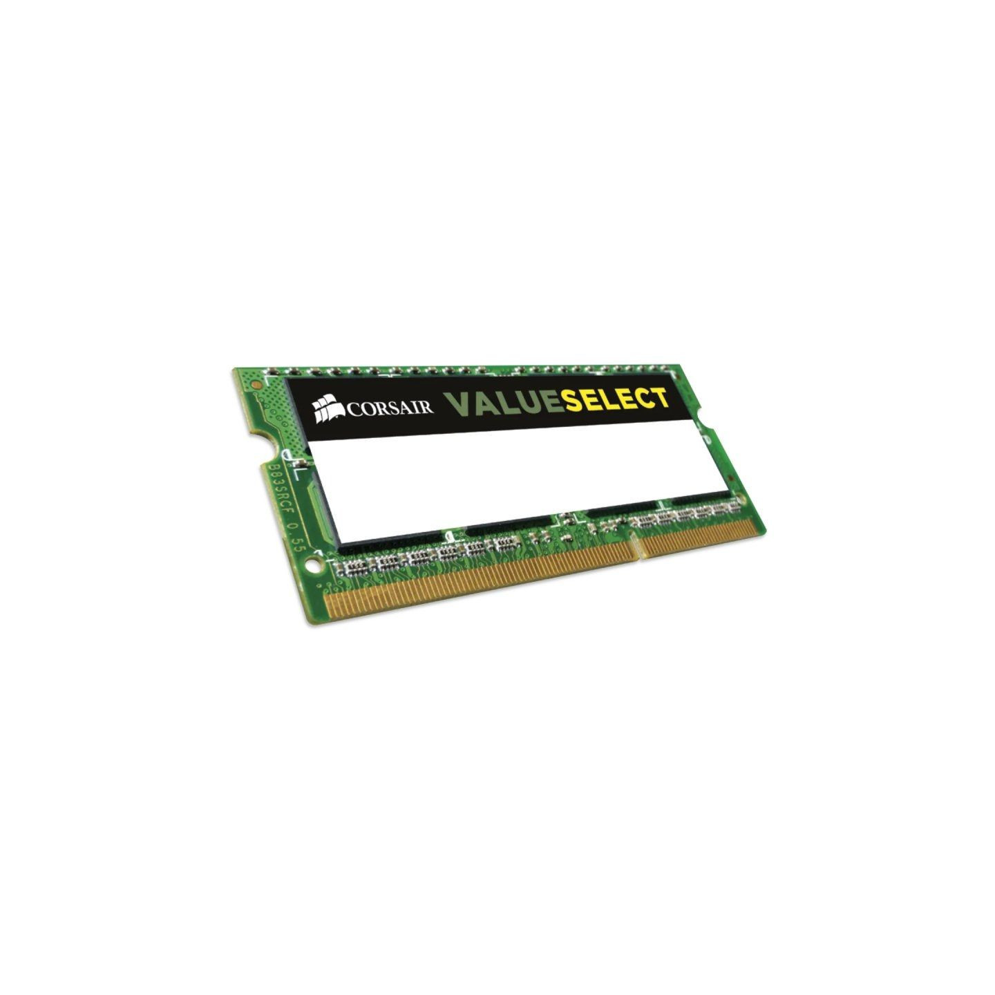 Memoria ram corsair valueselect 8gb/ ddr3/ 1600mhz/ 1.35v-1.5v/ cl11/ sodimm