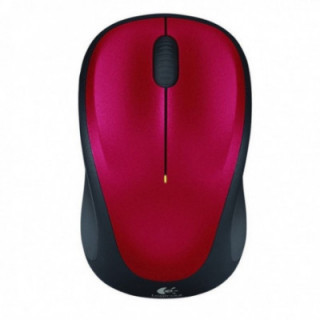 Ratón inalámbrico logitech m235/ hasta 1000 dpi/ rojo