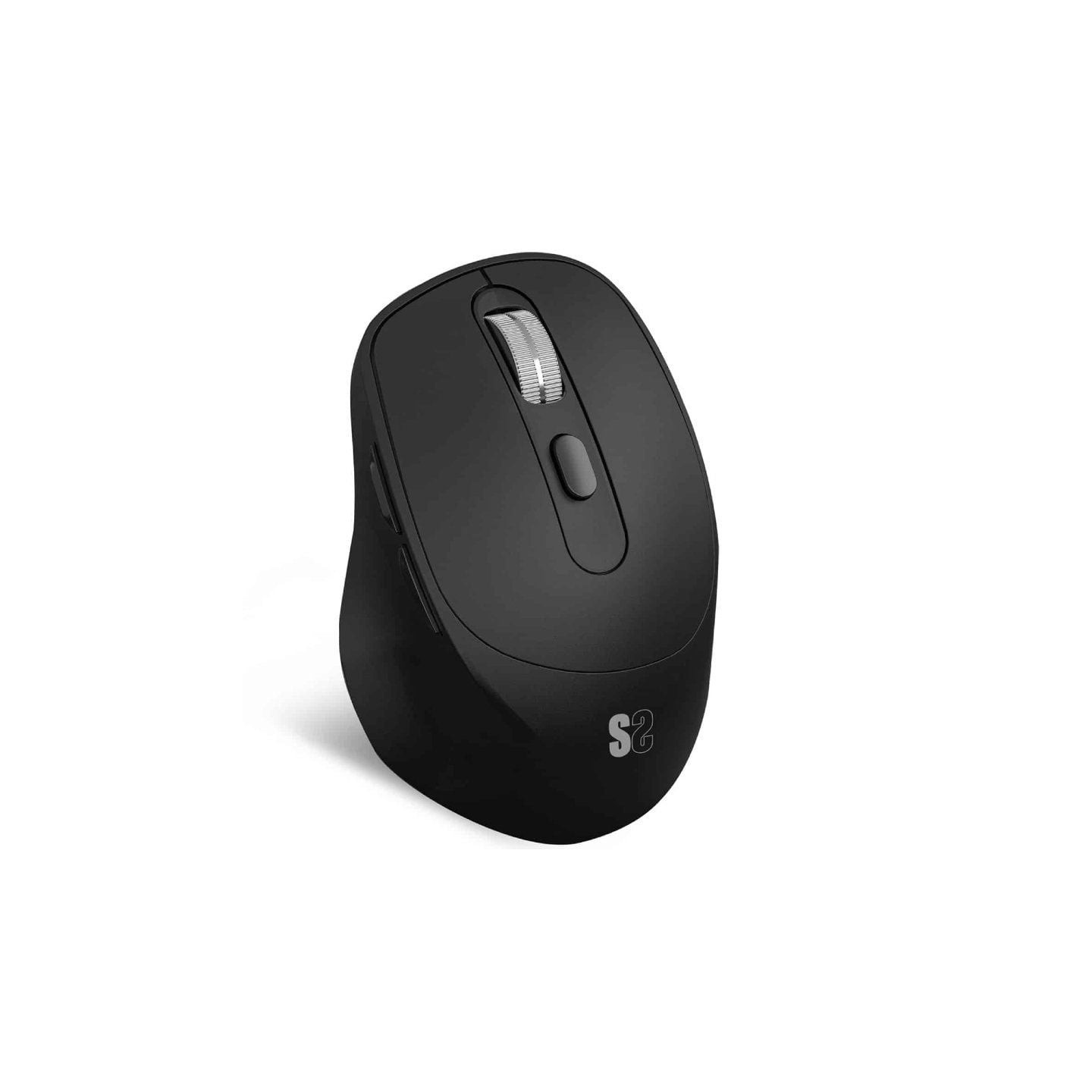 Ratón ergonómico inalámbrico por bluetooth/ 2.4ghz subblim comfort ergo dual battery/ batería recargable/ hasta 2400 dpi/ negro