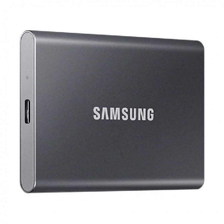 Disco externo ssd samsung portable t7 2tb/ usb 3.2/ gris