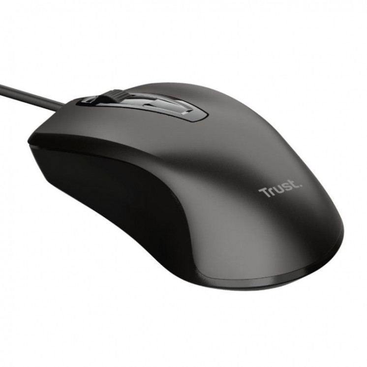 Ratón trust basics wired mouse/ hasta 1200 dpi