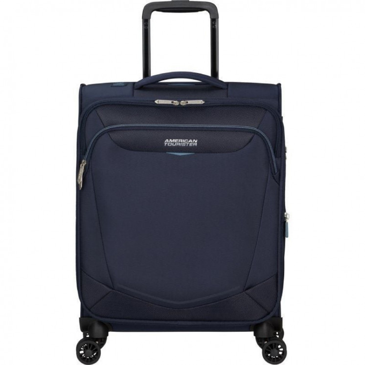 Maleta de cabina american tourister summerride spinner 55cm/ 55x40x23cm/ 4 ruedas/ azul marino