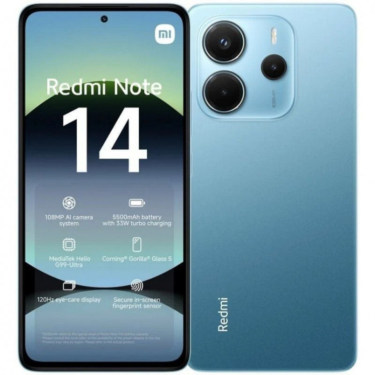 Smartphone xiaomi redmi note 14 6gb/ 128gb/ 6.67'/ azul