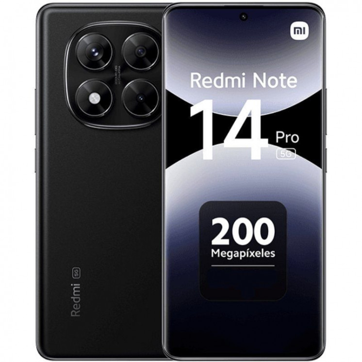 Smartphone xiaomi redmi note 14 pro 12gb/ 512gb/ 6.67'/ 5g/ negro medianoche