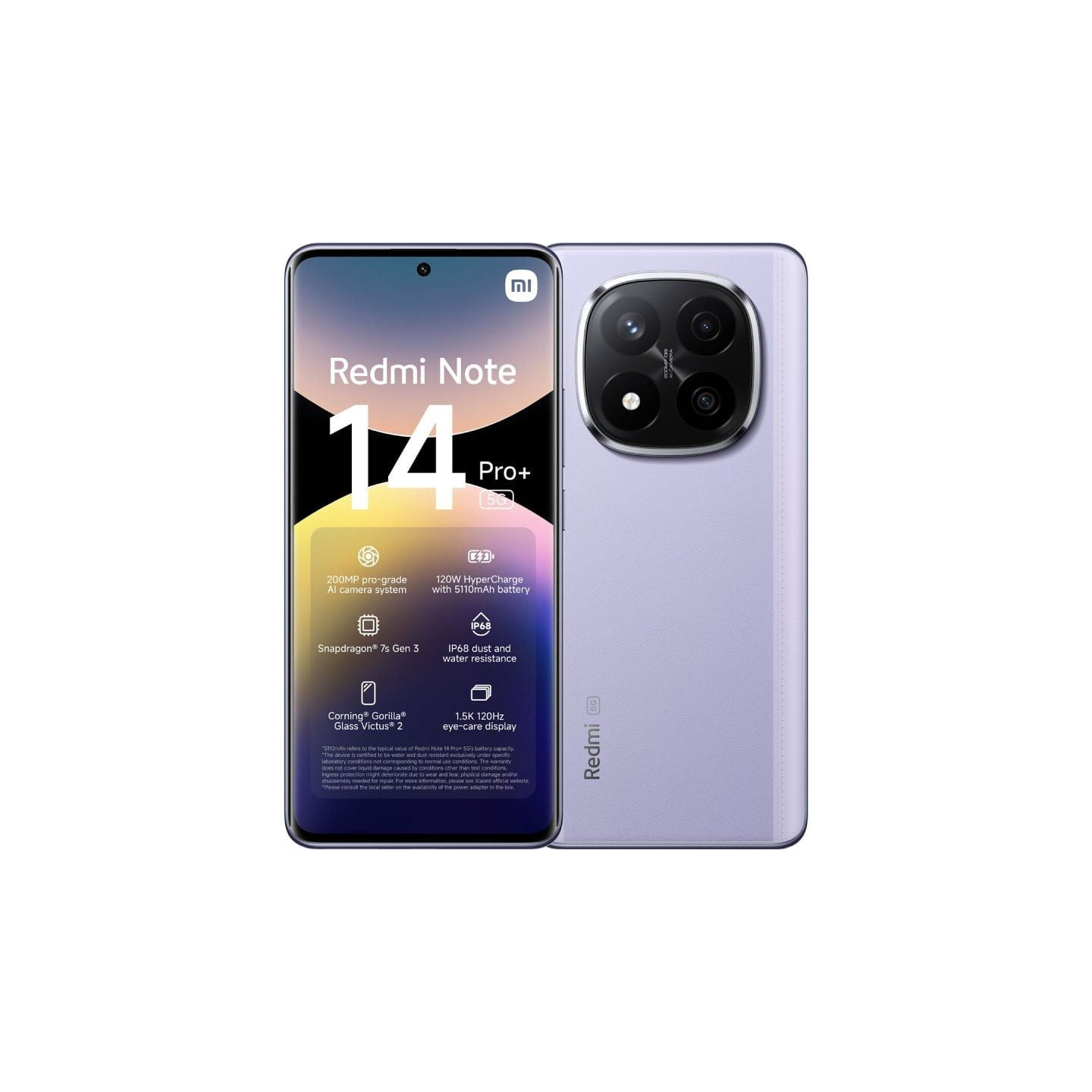 Smartphone xiaomi redmi note 14 pro+ 8gb/ 256gb/ 6.67'/ 5g/ púrpura