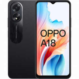 Smartphone oppo a18 4gb/ 128gb/ 6.56'/ negro brillante