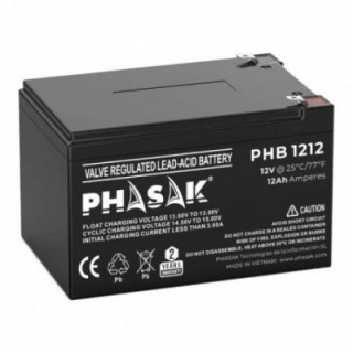 Batería phasak phb 1212 compatible con sai/ups phasak según especificaciones