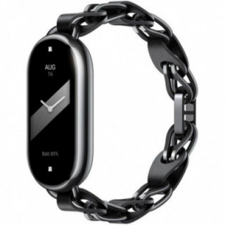 Pulsera cadena para smartband 8 xiaomi chain strap band/ negro