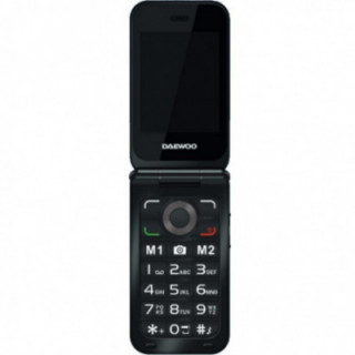 Teléfono móvil daewoo dw8003bk para personas mayores/ negro