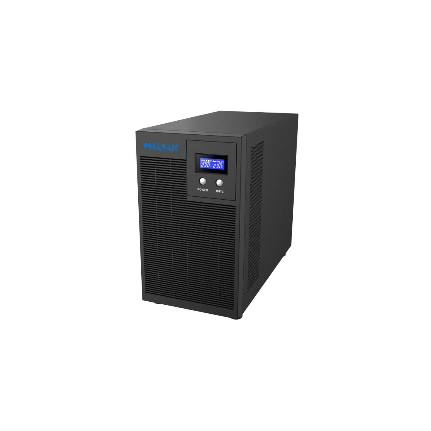 Sai línea interactiva phasak protekt 3160 va/ 3160va-2100w/ 6 salidas/ formato torre