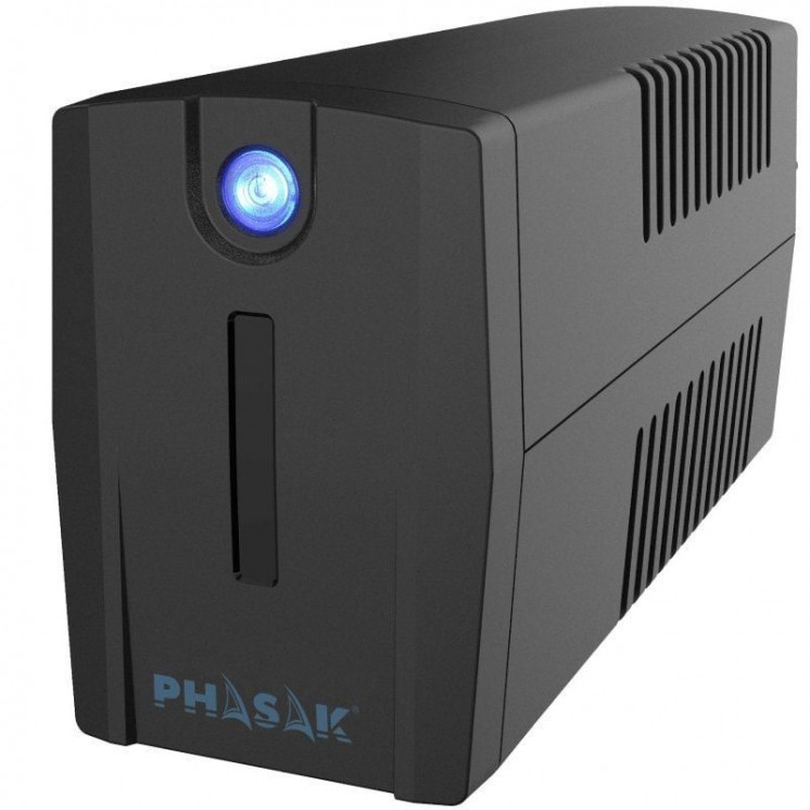 Sai línea interactiva phasak ottima 660 va interactive/ 660va-360w/ 2 salidas/ formato torre