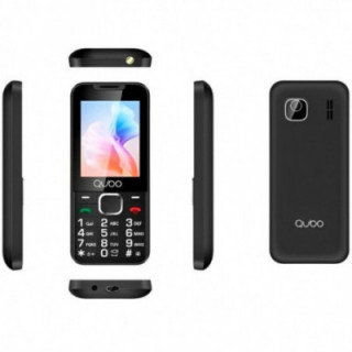 Teléfono móvil qubo x-240bk para personas mayores/ negro