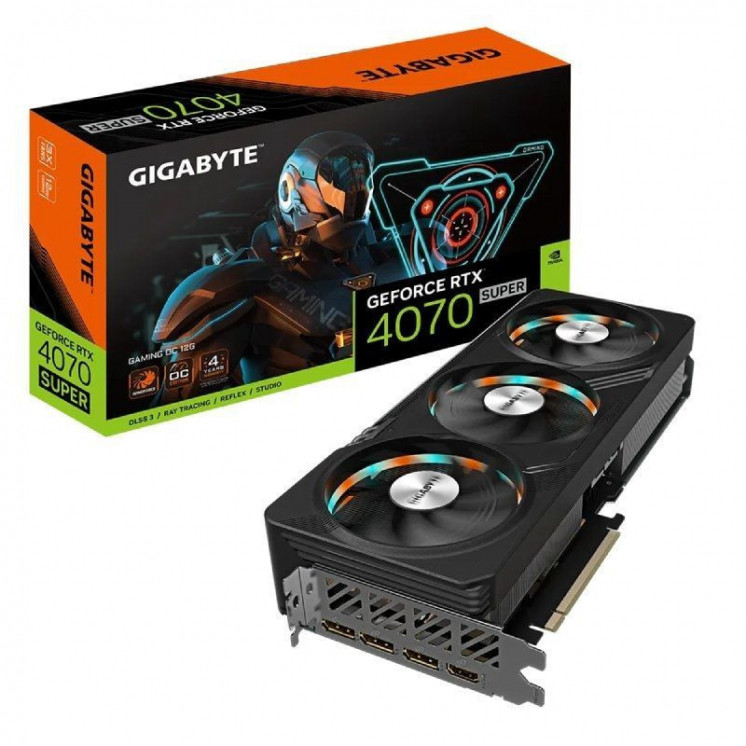 Tarjeta gráfica gigabyte geforce rtx 4070 super gaming oc/ 12gb gddr6x