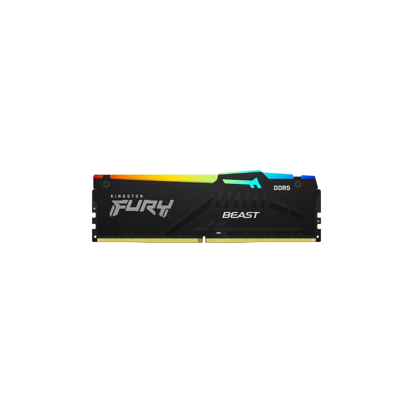 Memoria ram kingston fury beast rgb 16gb/ ddr5/ 5600mhz/ 1.25v/ cl40/ dimm