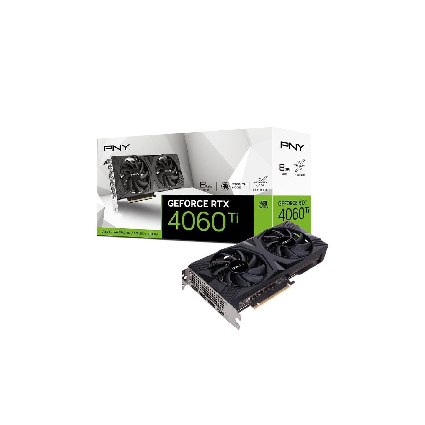 Tarjeta gráfica pny geforce rtx 4060 ti verto dual fan/ 8gb gddr6