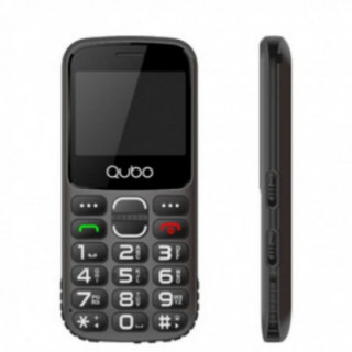 Teléfono móvil qubo x-230bkc para personas mayores/ negro