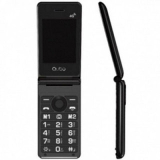 Teléfono móvil qubo x-28 4g para personas mayores/ negro