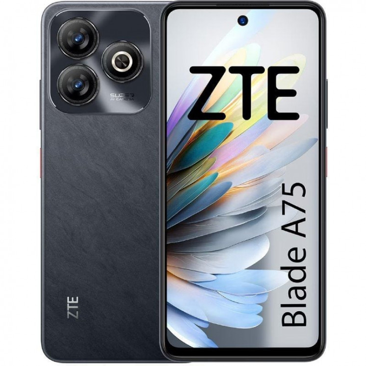 Smartphone zte blade a75 4gb/ 256gb/ 6.6'/ negro