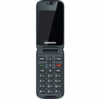 Teléfono móvil daewoo dw8002bk para personas mayores/ negro