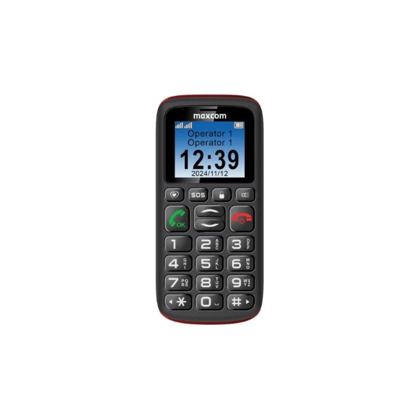 Teléfono móvil maxcom confort mm428l/ negro