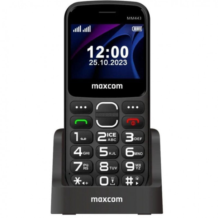 Teléfono móvil maxcom comfort mm443/ para personas mayores/ 4g/ negro