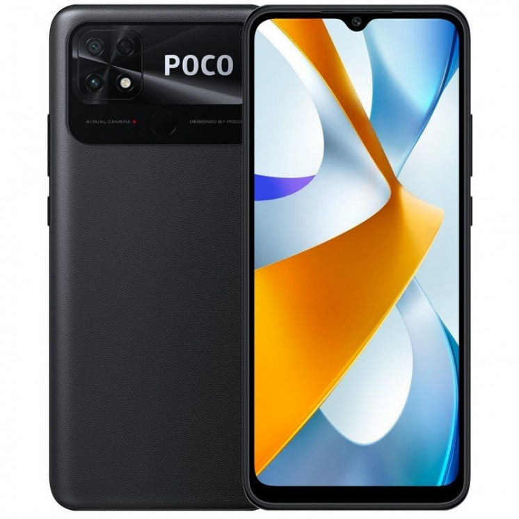 Smartphone xiaomi poco c40 4gb/ 64gb/ 6.71'/ negro asfalto