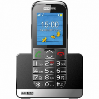 Teléfono móvil maxcom comfort mm720 para personas mayores/ negro