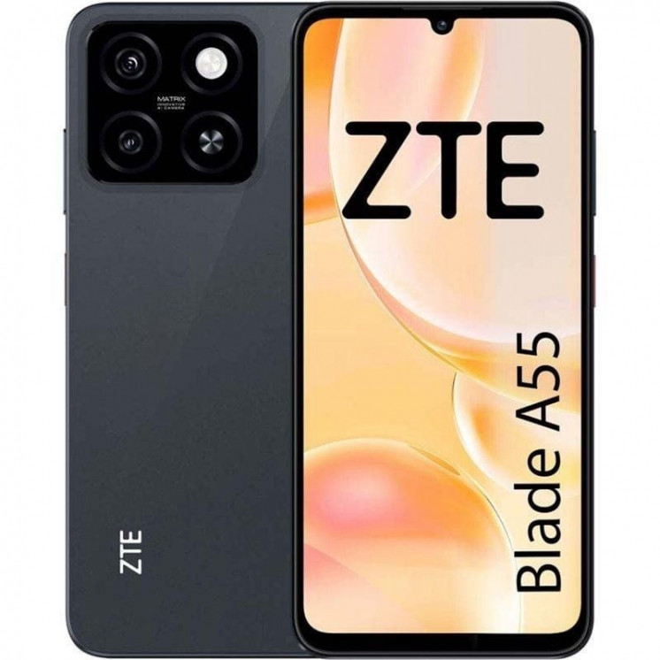 Smartphone zte blade a55 4gb/ 64gb/ 6.75'/ negro