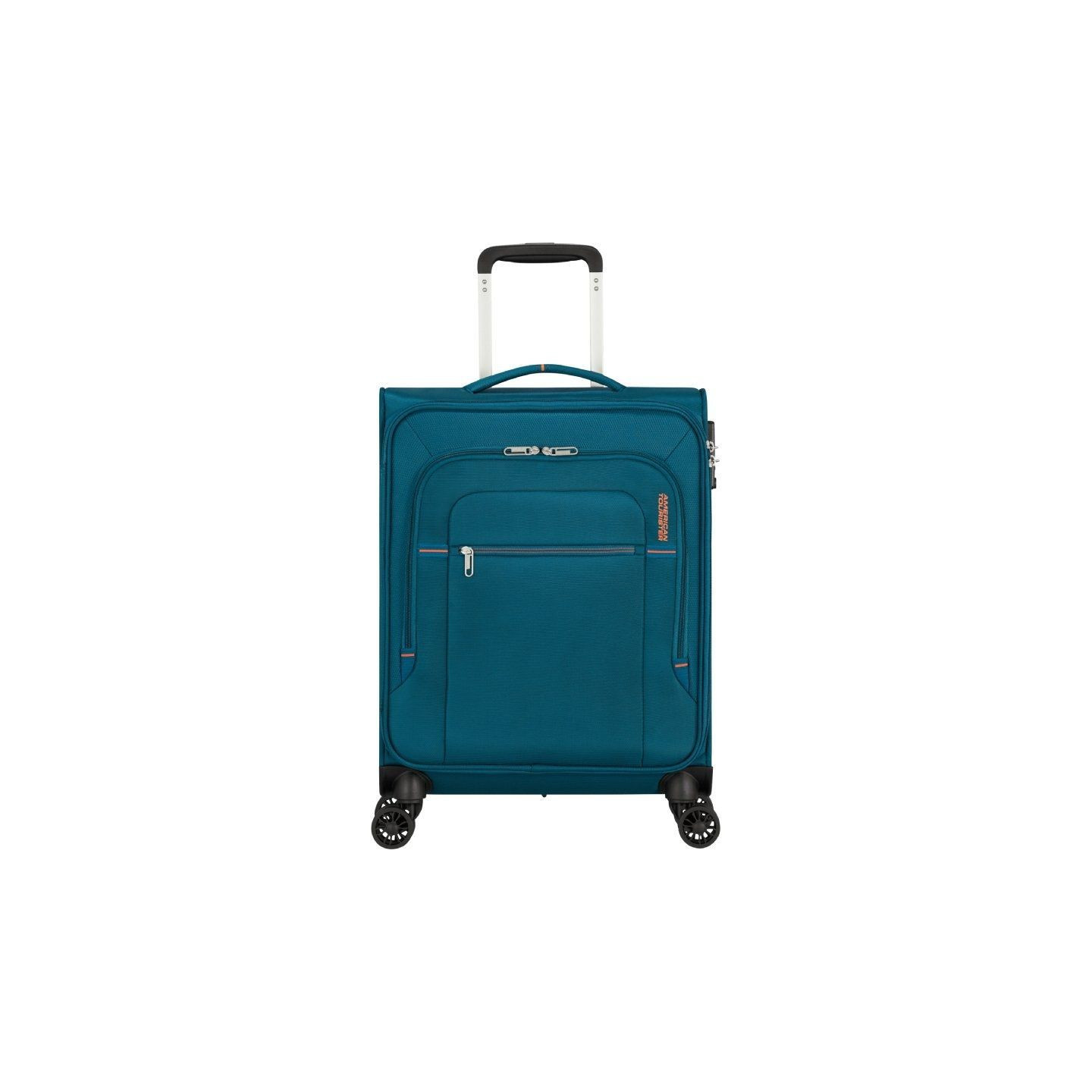 Maleta de cabina american tourister crosstrack spinner 55cm/ 55x40x20cm/ 4 ruedas/ marino y naranja