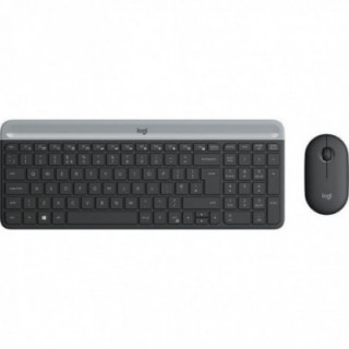 Teclado y ratón inalámbricos logitech slim combo mk470