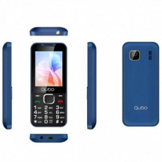 Teléfono móvil qubo x-240bl para personas mayores/ azul